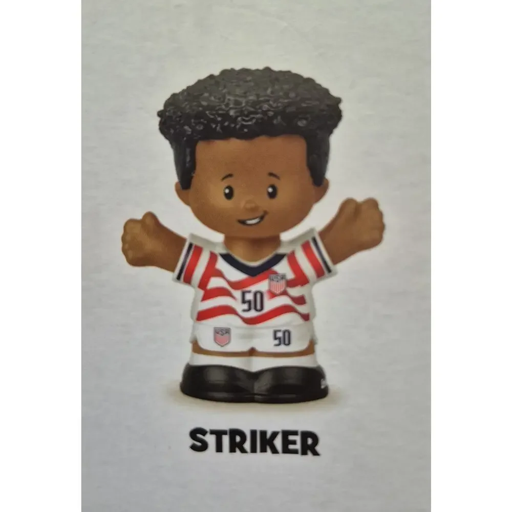 Fisher Price Little People USA Soccer Goalie Striker Figurines 2026 NEW in Box